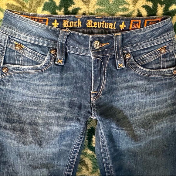 Rock Revival Gwen Boot Stretch Jeans 30 Long - Picture 2 of 8